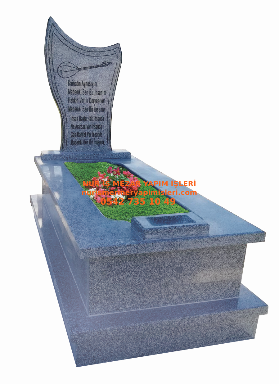 G151 Beta Granit Özel Mezar Modeli - Sivas Gri Granit Mezar Modeli - Görsel 2