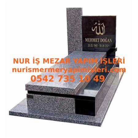 A-19 Absolute Black ve Rosa Granit Mezar - Maraş Mezar Taşı Fiyatı
