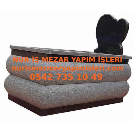 A-11 Beta ve Nero Gaska Granit Mezar - kıbrıs Mezar Taşı Fiyatı