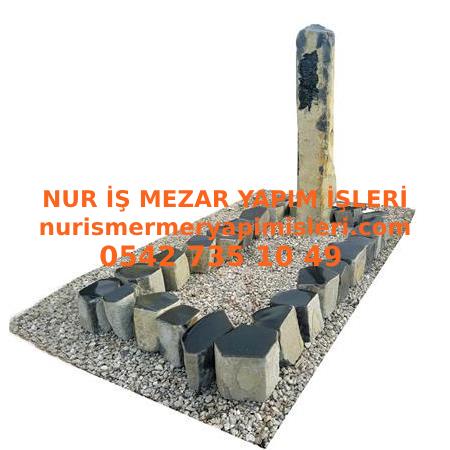A-7 Sütun Bazalt Taşı Mezar Modeli - Van Mezar Taşı Fiyatı