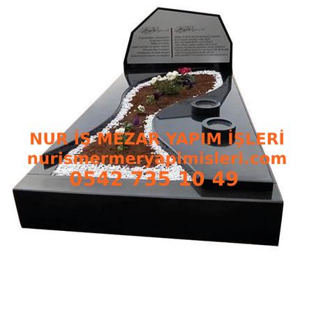 A-6 Absolute Black Granit Mezar Modeli - Yalova Mezar Taşı Fiyatı