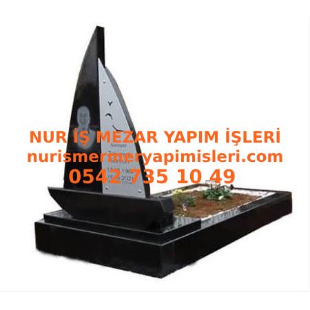 A-5 Absolute Black Granit Mezar Modeli - Zonguldak Mezar Taşı Fiyatı