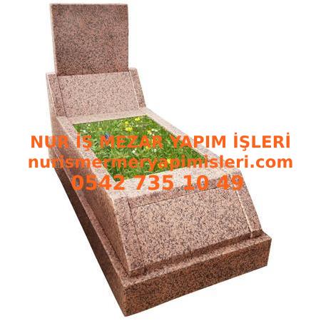 G94 Porino Granit Özel Eğimli Mezar Modeli - Bursa Mezar Yapım