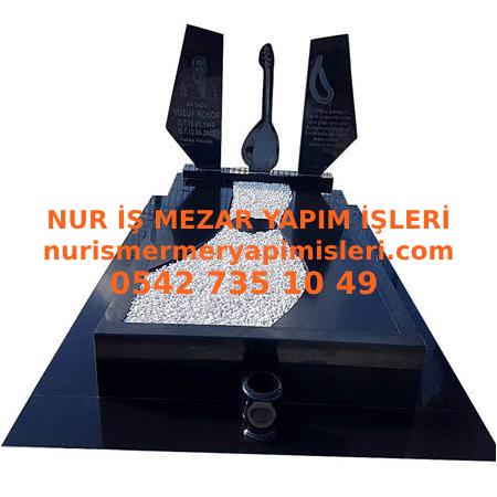 G100 Absolute Black Bağlama Mezar Modeli - Van Mezar
