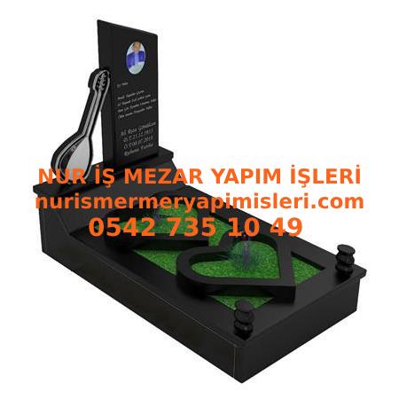 G127 Absolut Black Granit Mezar Modeli - Artvin Mezar Taşı Fiyatları