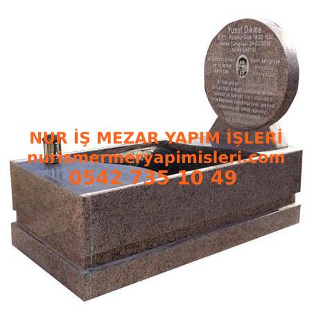 G128 Dolunay Baş Taşlı Granit Mezar Modeli - Urfa Mezar Taşı Fiyatları