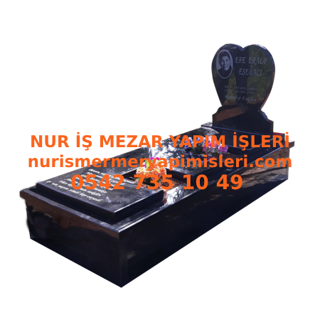 G148 Absolute Black “E” Harfi Modeli - Yalova Mezar Fiyatları