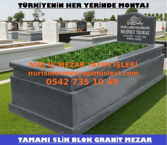 G19 NeroG. Granit Mezar Modeli - Tokat Siyah Granit Mezar Fiyatları