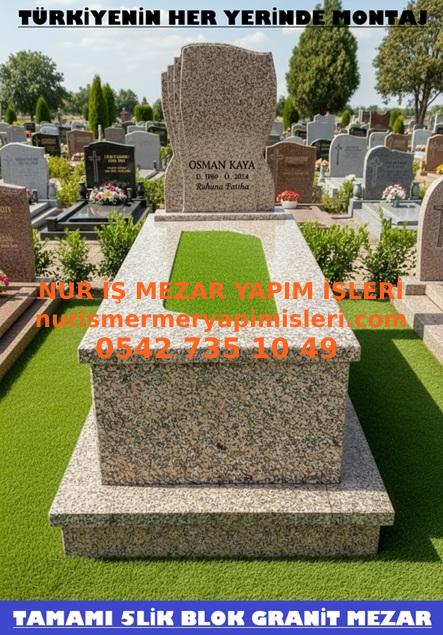 L34 Krem Rengi Granit Mezar Modeli - İstanbul Mezar Taşı Fiyatı - Görsel 4