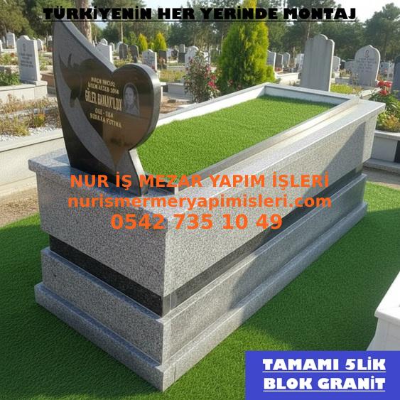 G7 Güvercinli Mezar Modeli - Karaman Kalp Baş Taşı Mezar Modeli