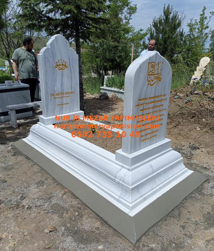 Tek Kişilik Osmanlı 30cm Model Blok Mezar Modeli - Görsel 6