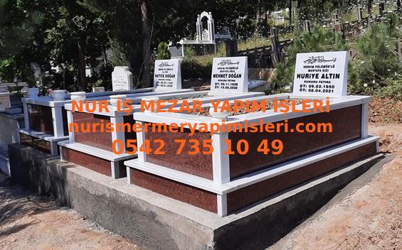 Balıkesir Tek Kişilik Temel Gövde Granit Mermer Mezar - Görsel 3