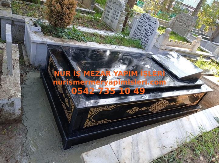 Ağrı Tek Kişilik Granit Desenli Kapaklı Granit Mezar Modeli