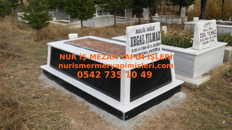 Balıkesir Tek Kişilik Temel Gövde Granit Mermer Mezar - Görsel 5
