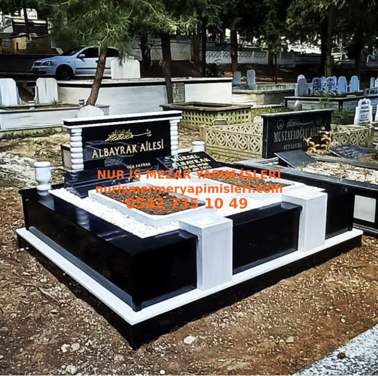 Antalya İki Kişilik Granit Mermer Mezar Modeli - Görsel 3