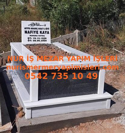 Kocaeli Tek Kişilik Gövde Granit Mermer Mezar Modeli