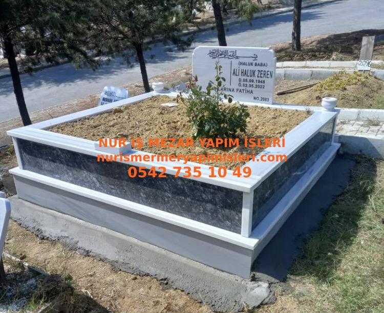 Kocaeli İki Kişilik Gövde Siyah Mermer Mezar Modeli