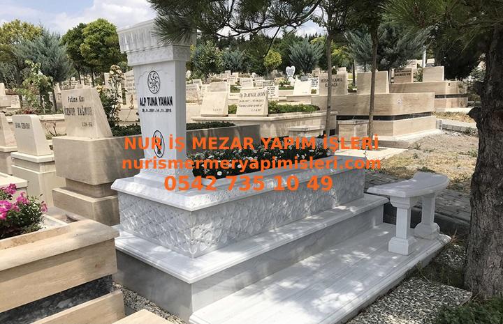 A-17 Marmara Mermeri Mezar - İstanbul Mezar Taşı Fiyatı - Görsel 3