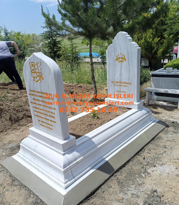 Tek Kişilik Osmanlı 30cm Model Blok Mezar Modeli - Görsel 4