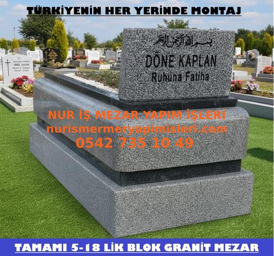 A-16 Beta ve Nero Gaska Granit Mezar - Çankırı Mezar Taşı Fiyatı - Görsel 2