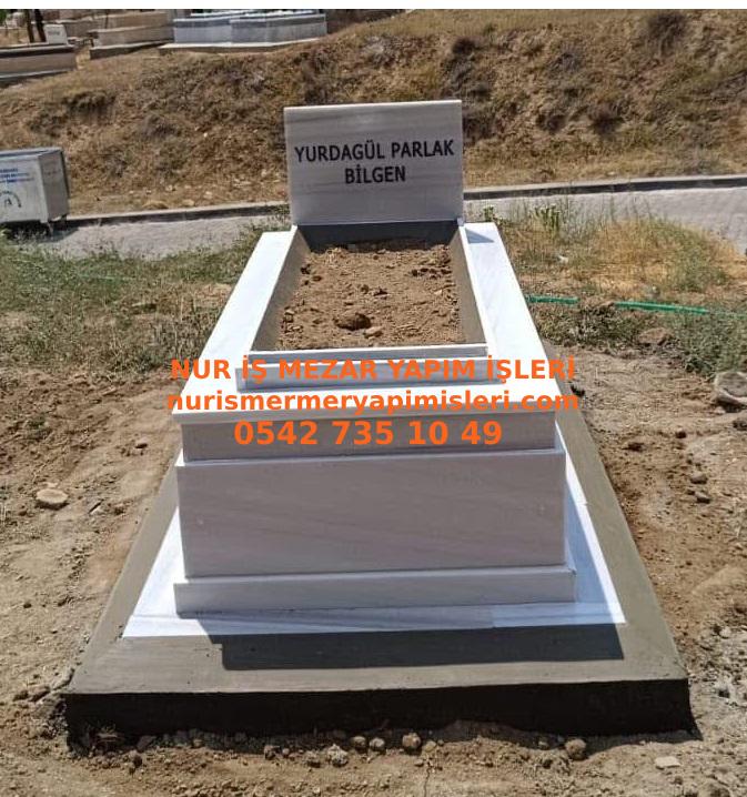 Aydın Tek Kişilik Mermer Çıtalı Mezar Modeli - Görsel 3