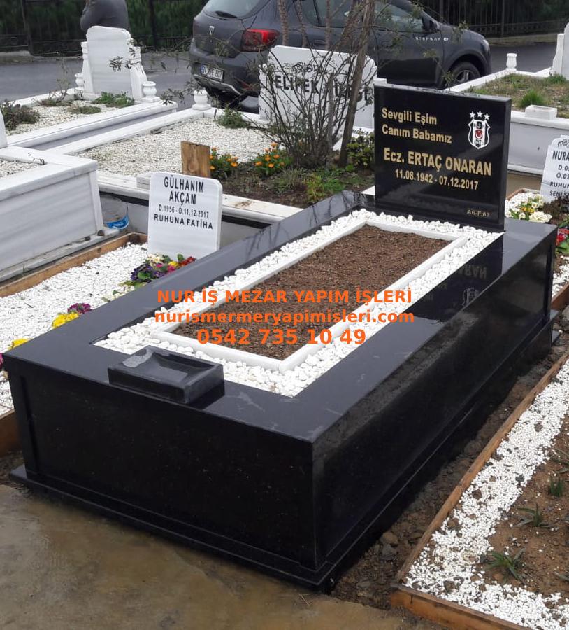 Malatya Tek Kişilik Siyah Granit Mezar Modeli - Görsel 2