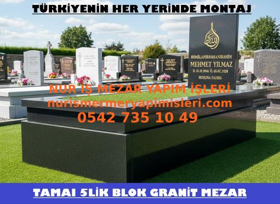A-1 Nero Gaska Granit Mezar - Kırşehir Tek Katlı Granit Mezar Fiyatları