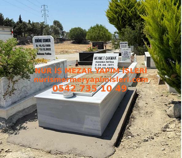 Y-1 Tek Kişilik Tek Kat Mermer Mezar – İzmir Ucuz Mezar Fiyatları - Görsel 2