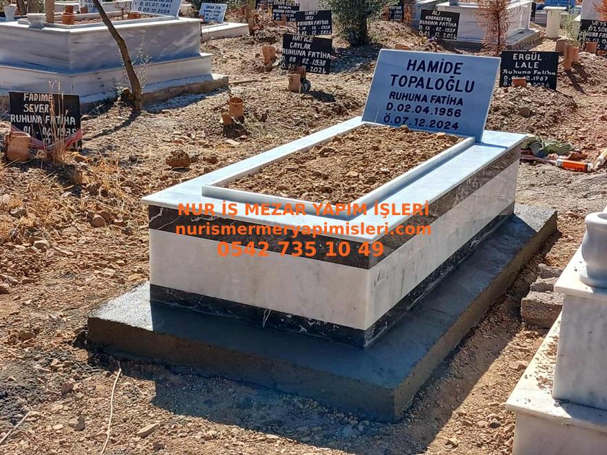Y-2 Tek Kişilik Çift Kuşaklı Mermer Mezar – İzmir Uygun Mezar Fiyatları