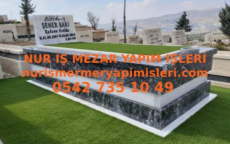 Çankırı T2 Siyah Beyaz Mermer Mezar Modeli