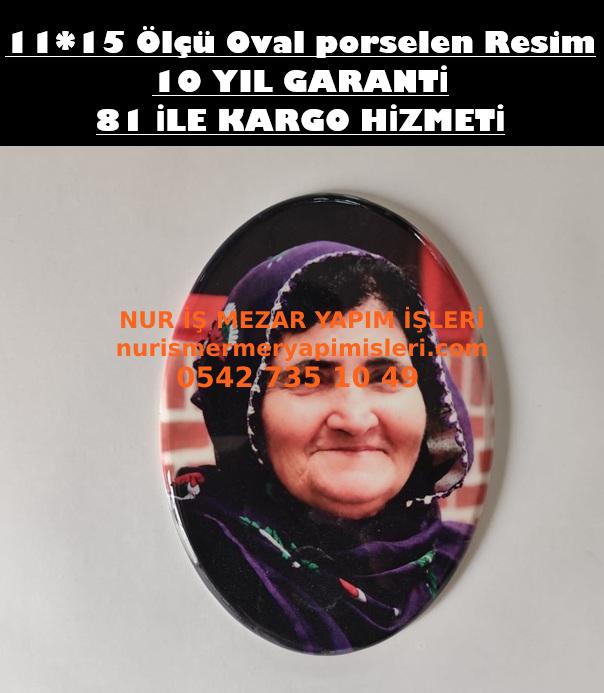 11x15 Ölçü Oval Porselen Fotoğraf - Görsel 3