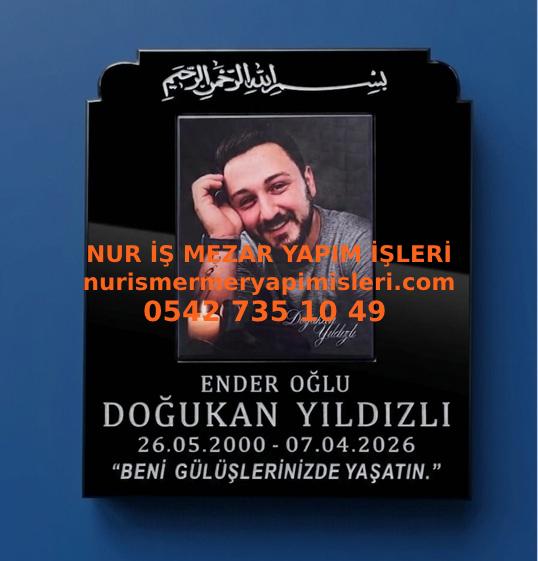 Granit Mezar Taşı Üzerine Renkli Solmayan Resim