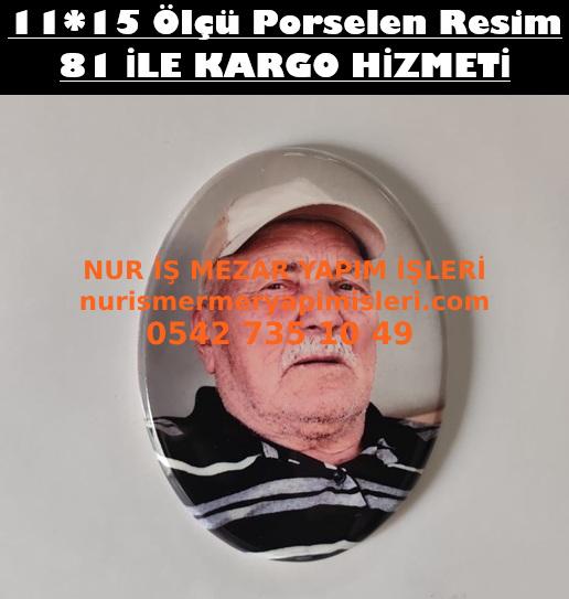 11x15 Ölçü Oval Porselen Fotoğraf
