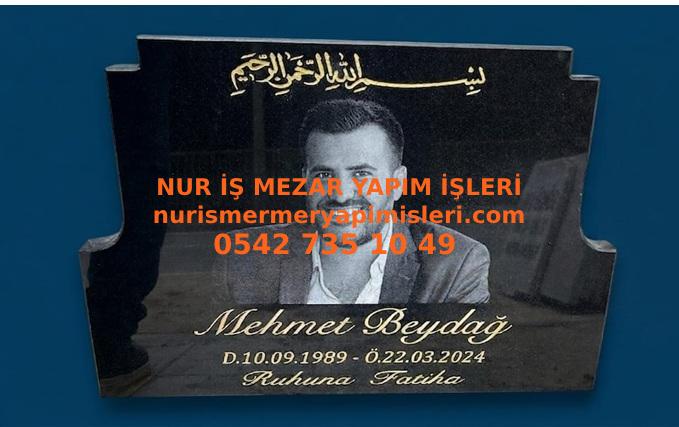 Koltuk Destekli Mezar Taşı Üzerine Lazer Resim 80x60cm