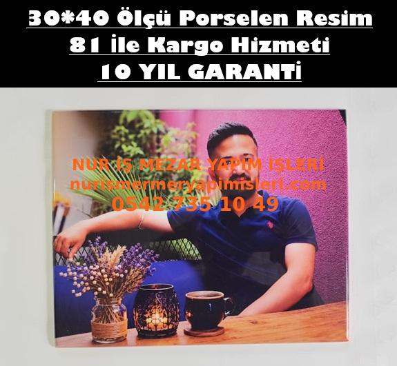30x40 Ölçü Dikdörtgen Porselen Fotoğraf