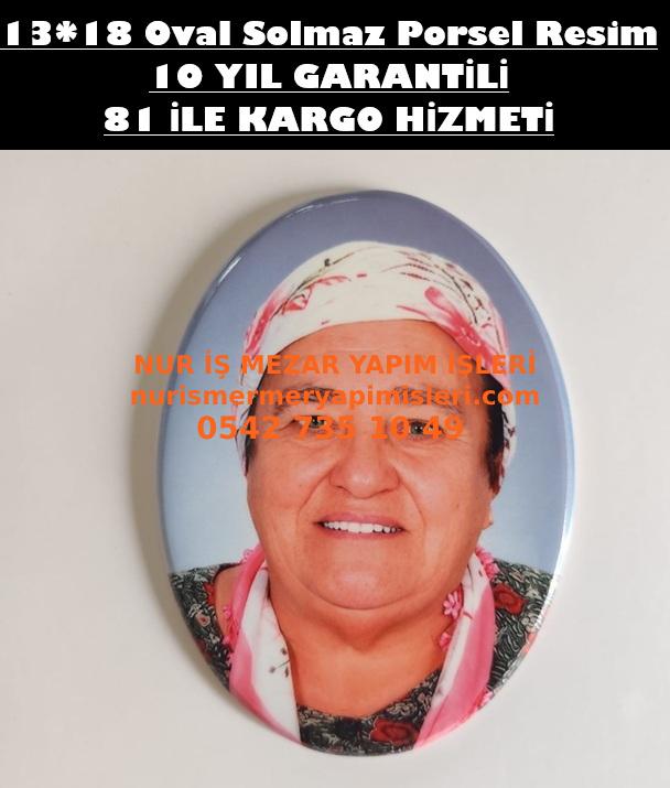 13x18 Oval Porselen Resim